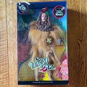 Barbie Wizard of Oz Cowardly Lion Doll - Gold Costume from 2008
